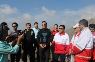 کوهپیمایی مدیرعامل شرکت نساجی به همراه رئیس و دبیرکل و کارکنان جمعیت هلال احمر (تهران - توچال)