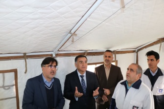بازدید رئیس کمیته اضطراری تاجیکستان از نساجی هلال ایران